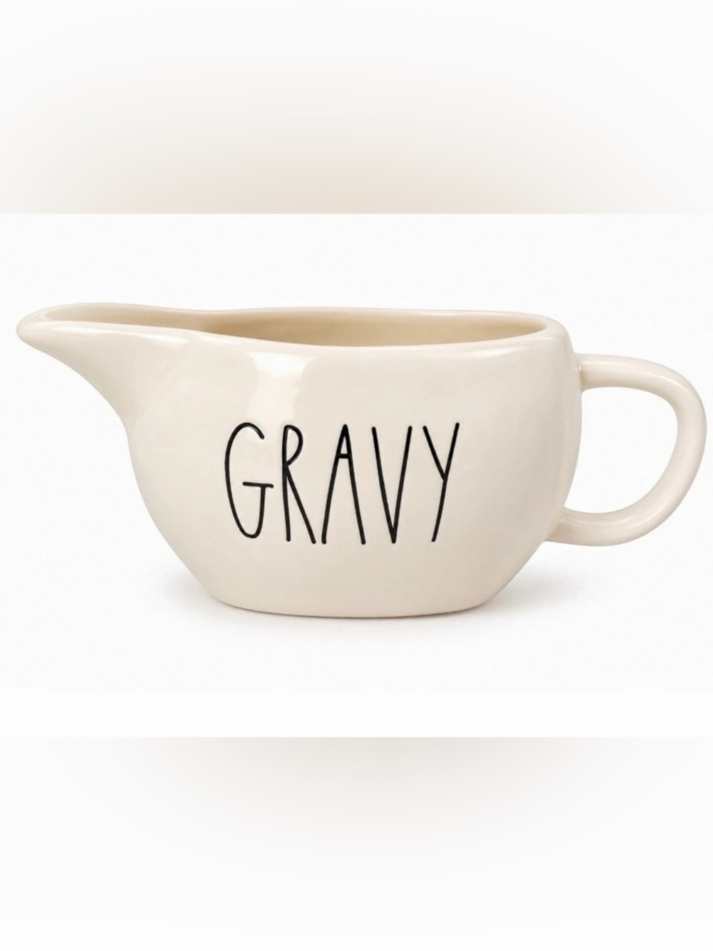 Rae Dunn GRAVY Ceramic Gravy Boat Artisan Collection by Magenta NWT